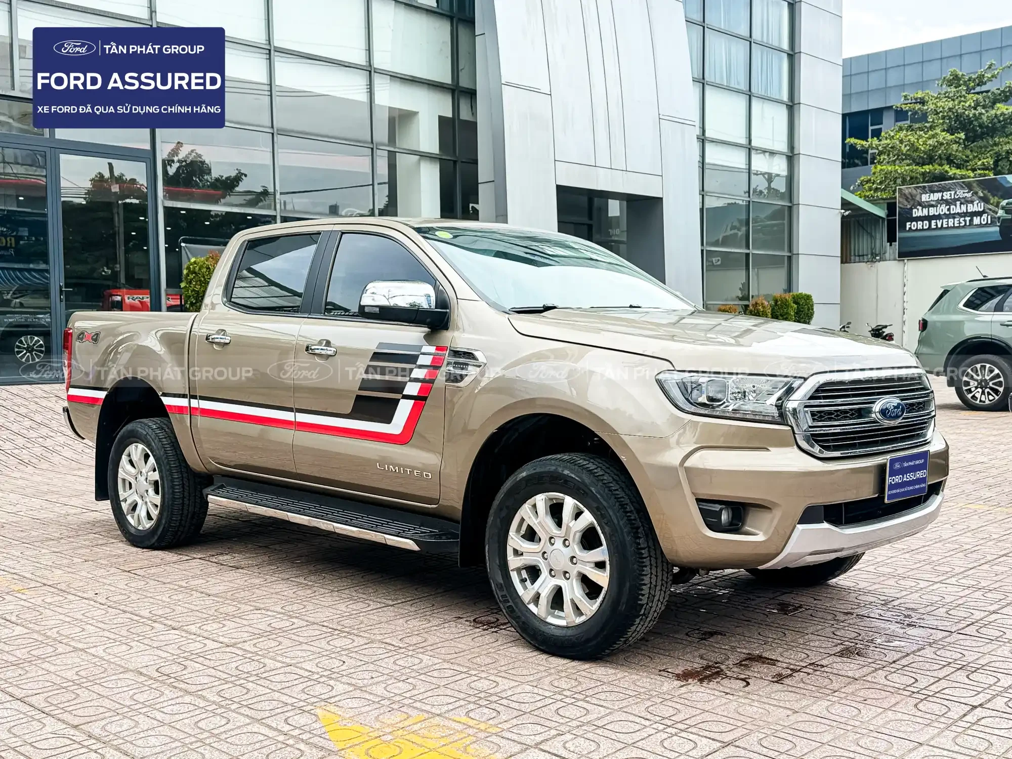 FORD RANGER LIMITED 4x4 AT - 2021 - MÀU GHI VÀNG
